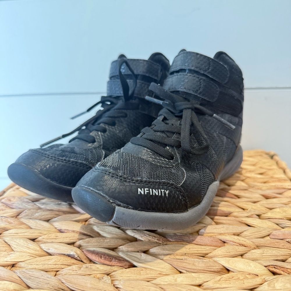 NFINITY Cheer Midnight Beast Mid Top Youth Girls Shoes, Size 4.5